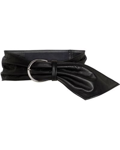 Isabel Marant Luiza Leather Belt - Black