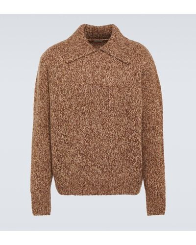 Dries Van Noten Wool-blend Sweater - Brown