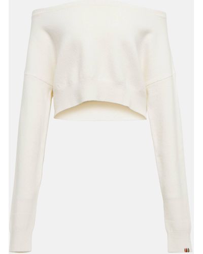 Extreme Cashmere N°279 Belly Cashmere-blend Sweater - White