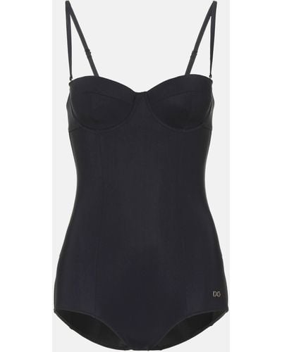 Dolce & Gabbana Core One-piece Swimsuit - Black