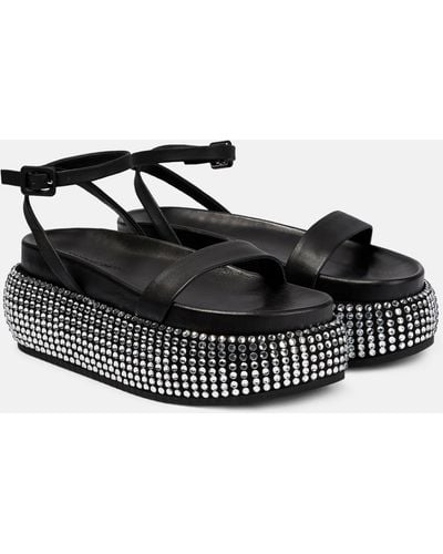 Jonathan Simkhai Buster Embellished Platform Sandals - Black