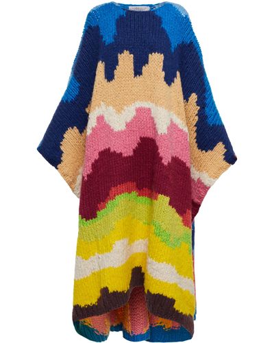 Gabriela Hearst Debs Cashmere And Wool Poncho - Multicolour