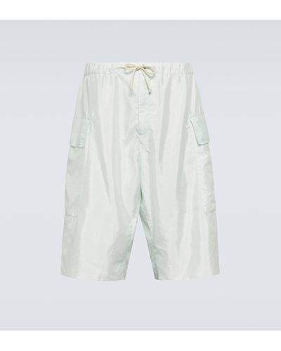 Jil Sander Technical Cargo Shorts - White