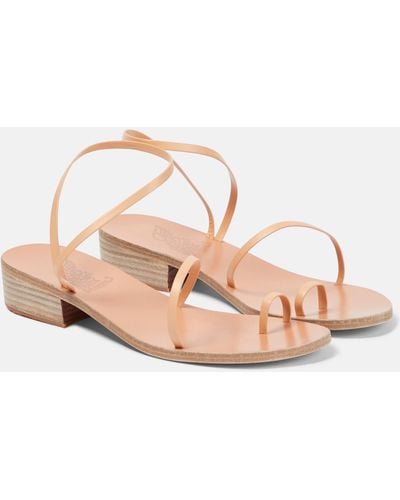 Ancient Greek Sandals Apli Eleftheria Leather Sandals - Pink