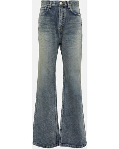 Balenciaga Mid-rise Flared Jeans - Blue