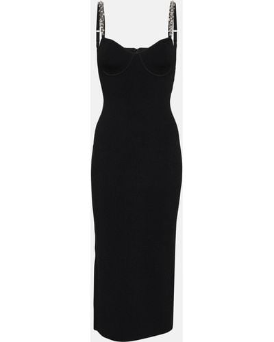 Rebecca Vallance Adele Crystal-embellished Midi Dress - Black