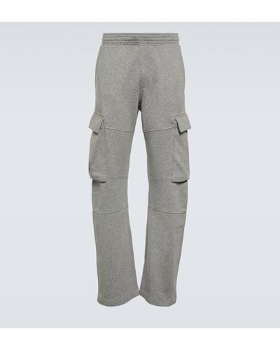 Givenchy Cargo Cotton Jersey Sweatpants - Grey