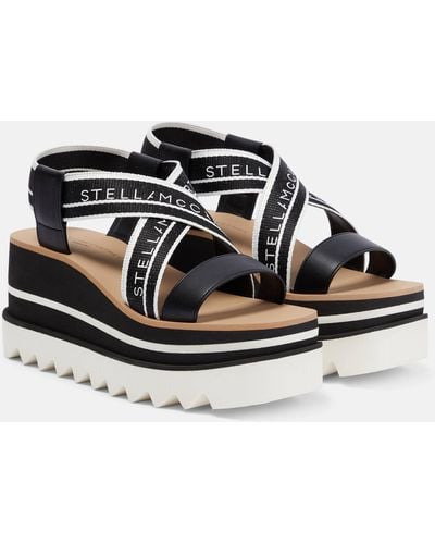 Stella McCartney Sneak-elyse Platform Sandals - Black