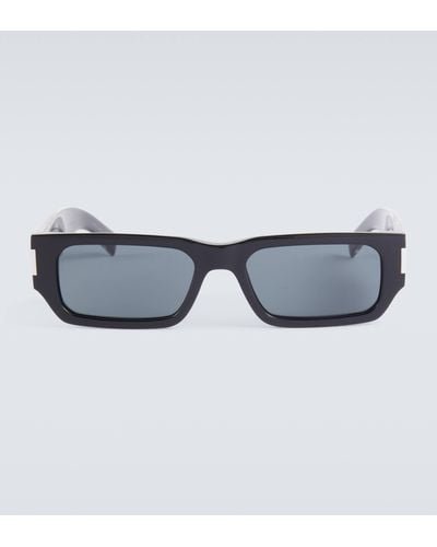 Saint Laurent Sl 660 Rectangular Sunglasses - Blue