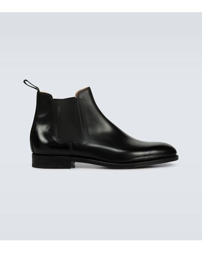 John Lobb Lawry Leather Boot - Black