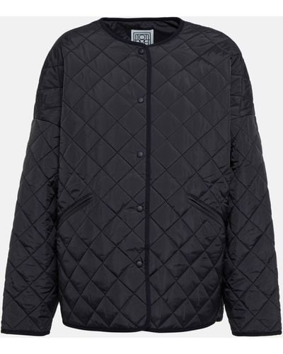 Totême Quilted Shell Jacket - Black