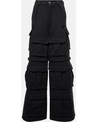 Vetements Cotton-blend Cargo Pants - Blue