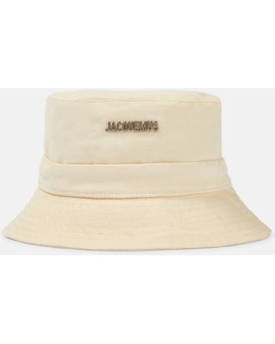 Jacquemus Le Bob Gadjo Canvas Bucket Hat - Natural