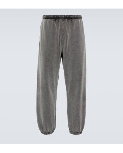 Acne Studios Faded Cotton Sweatpants - Grey