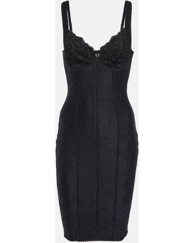 Balenciaga Lace Minidress - Black