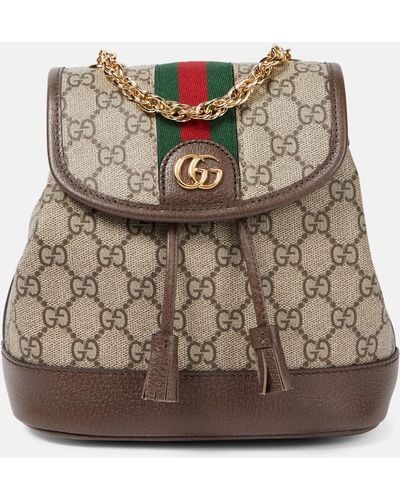 Gucci Ophidia Medium GG Canvas Backpack - Brown