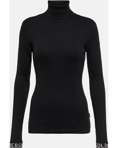 Goldbergh Mira Ribbed-knit Turtleneck Sweater - Black