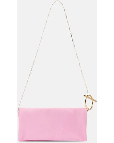 Rabanne Leather Shoulder Bag - Pink