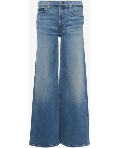 Citizens of Humanity Loli Mid-rise Wide-leg Jeans - Blue
