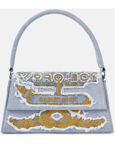 Y. Project Paris' Best Denim Shoulder Bag - Blue