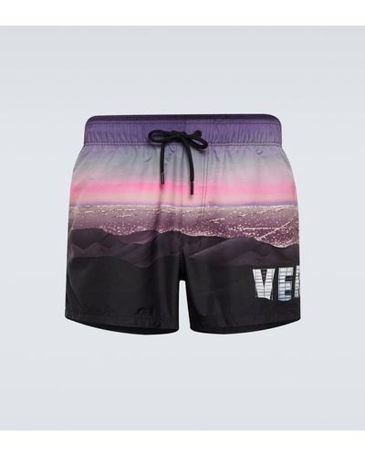 Versace Hills Swim Trunks - Blue