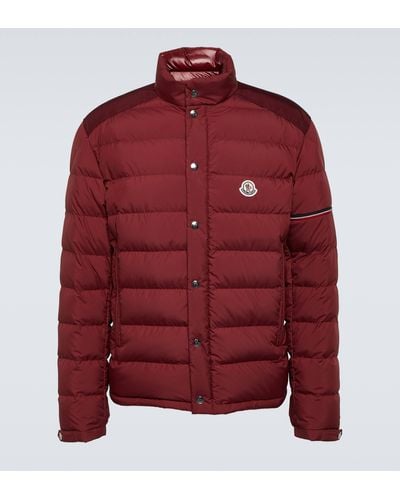 Moncler Colomb Quilted Down Jacket - Red