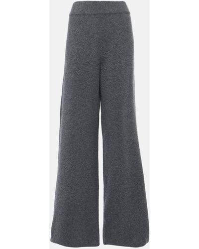 Lisa Yang Khloe Cashmere Wide-leg Pants - Grey