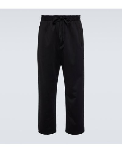 Dolce & Gabbana Cotton-blend Track Pants - Black