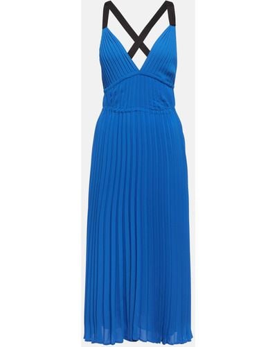 Proenza Schouler White Label Broomstick Maxi Dress - Blue