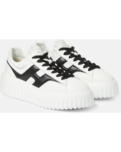 Hogan H-stripes Plataform Sneakers - White