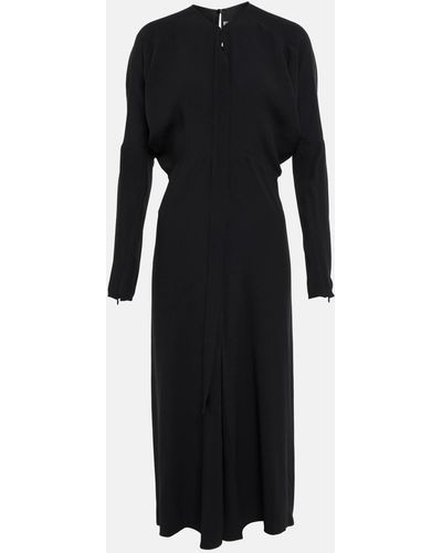 Victoria Beckham Cutout Cady Midi Dress - Black