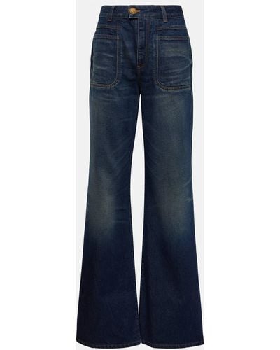 Balmain High-rise Flared Jeans - Blue