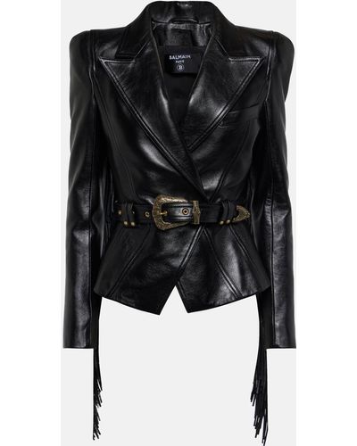 Balmain Jolie Madame Casual Jackets, Parka - Black