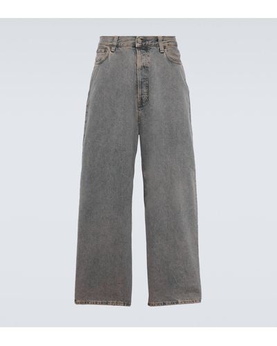 Acne Studios Low-rise Wide-leg Jeans - Grey