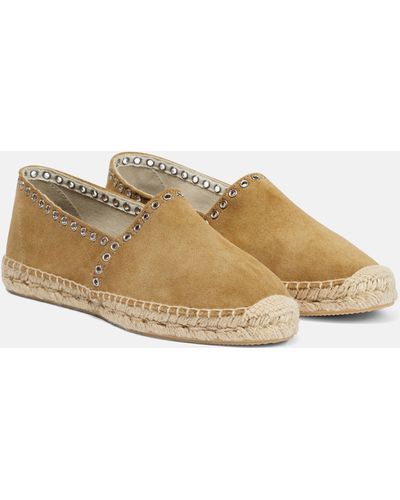 Isabel Marant Canae Suede Espadrille - Brown