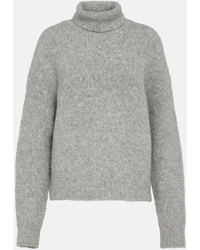 Nili Lotan Sierra Alpaca-blend Turtleneck Sweater - Grey