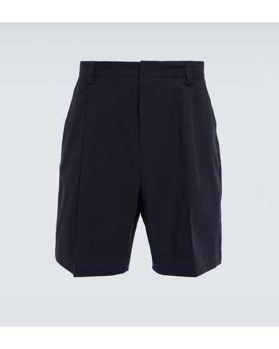 Orlebar Brown Aston Pleated Cotton Shorts - Blue