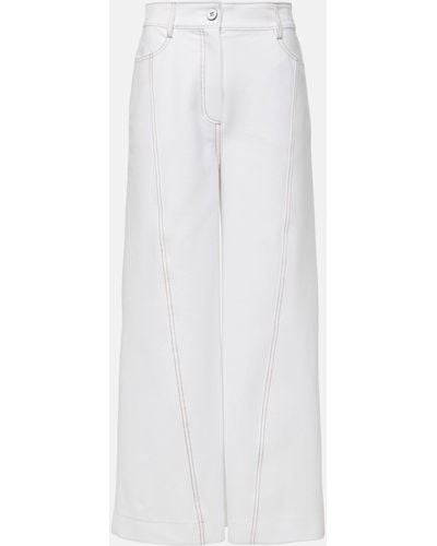 Max Mara Leisure Cotton-blend Jersey Culottes - White