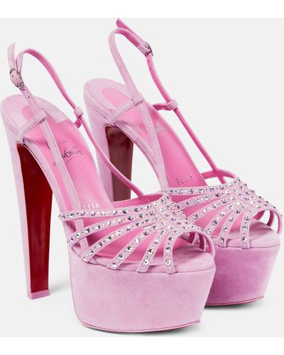 Christian Louboutin Vegastrassima Alta Platform Sandals - Pink