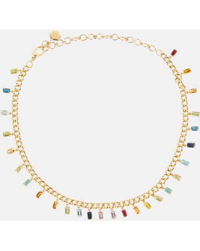 SHAY Rainbow 18kt Gold Necklace With Diamonds - Metallic