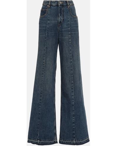 Isabel Marant Noldy High-rise Flared Jeans - Blue