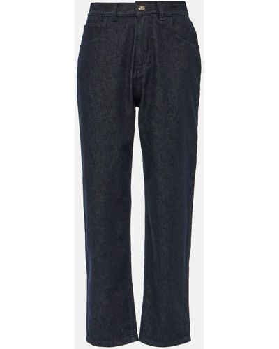 Moncler High-rise Straight Jeans - Blue