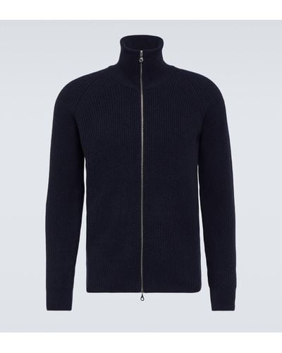 John Smedley Thatch Cashmere And Wool Jacket - Blue