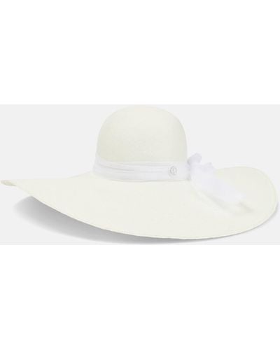 Maison Michel Bridal Blanche Summer Hat - White