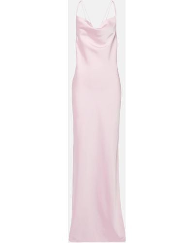 ROTATE BIRGER CHRISTENSEN Grace Satin Slip Dress - Pink