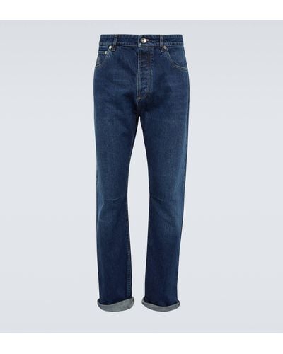 Brunello Cucinelli Mid-rise Straight Jeans - Blue