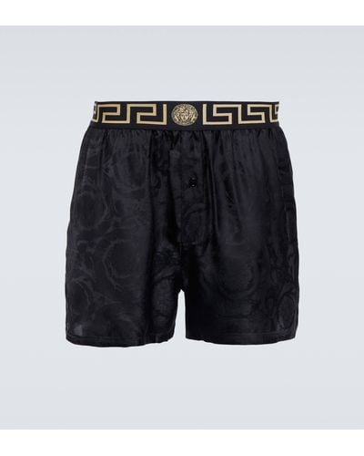 Versace Barocco Twill Boxershorts - Black