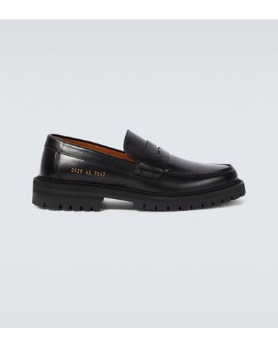 Common Projects Leather Loafers - Black
