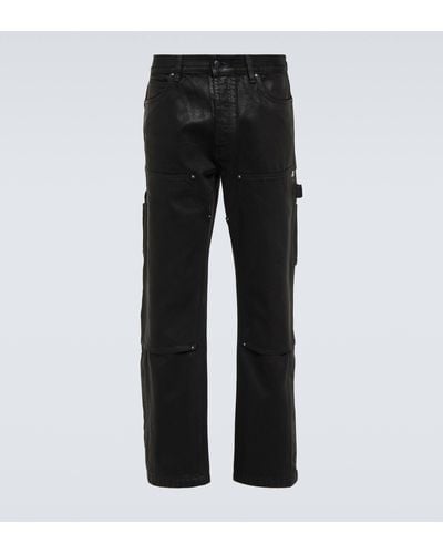 Amiri Wax Carpenter Cotton Cargo Jeans - Black