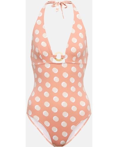 Eres Sommeil Lune Printed Swimsuit - Pink